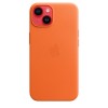 Apple | iPhone 14 Leather Case with MagSafe | Case with MagSafe | Apple | iPhone 14 | Leather | Orange