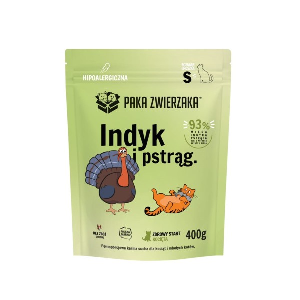 Paka Zwierzaka Indyk z pstrągiem kocięta ...