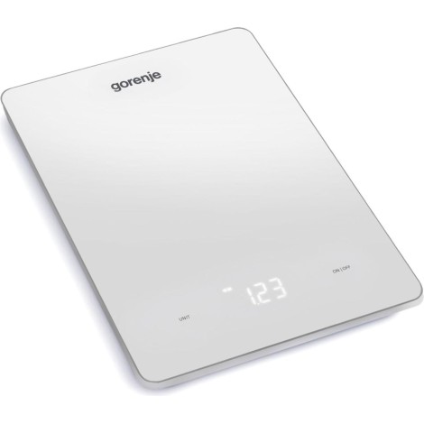 Gorenje KT10LBW White Countertop Rectangle Electronic kitchen scale