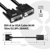 CABLE DVI-A TO VGA 3M/M/M CAC-1243 CLUB3D