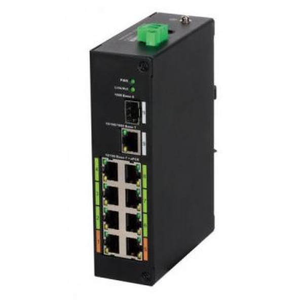 Switch|DAHUA|LR2110-8ET-120-V2|PoE ports 8|DH-LR2110-8ET-120-V2