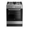 Beko FSE62120DX cooker Freestanding cooker Gas Black, Grey A