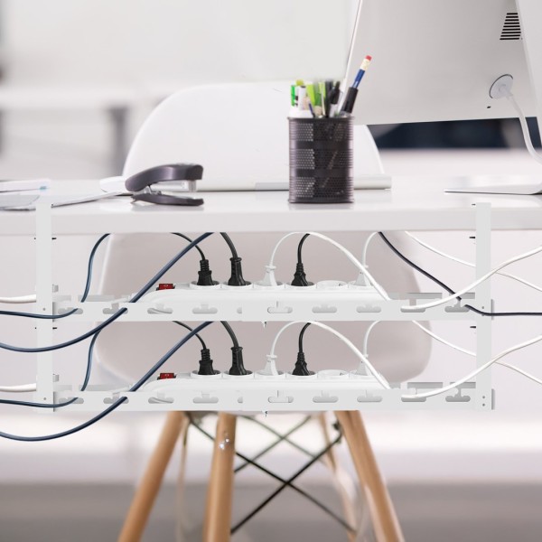 Maclean under-desk cable organizer, max. load ...