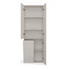 BATHROOM CABINET NEL DD 1K BASKET CASMERE COLOUR LONG DOORS