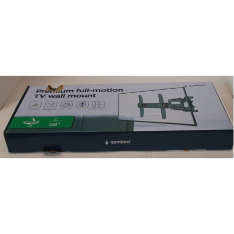 SALE OUT. Gembird WM-58ST-01 Premium full-motion TV wall mount, 32”-58” | Gembird Wall mount | WM-58ST-01 | Tilt, swivel, rotate | 32-58 