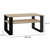 Topeshop MODERN 1P SON CZ coffee/side/end table Coffee table Rectangular shape 2 leg(s)