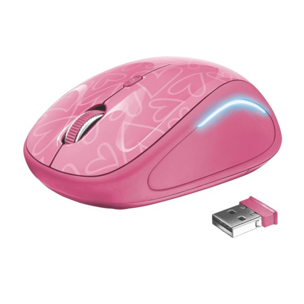 MOUSE USB OPTICAL WRL YVI FX/PINK ...