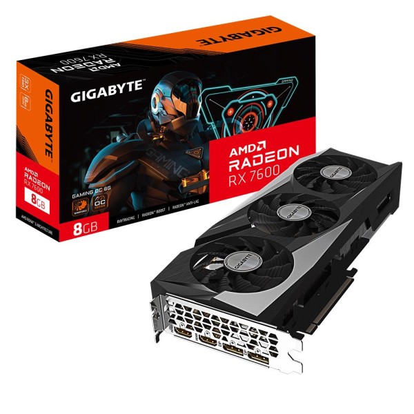 Graphics Card|GIGABYTE|AMD Radeon RX 7600|8 GB|GDDR6|128 ...