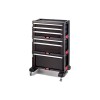 Keter Tool Rack on wheels 6 drawers Black