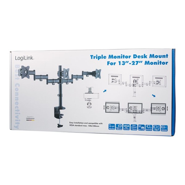 LOGILINK BP0050 Triple monitor mount