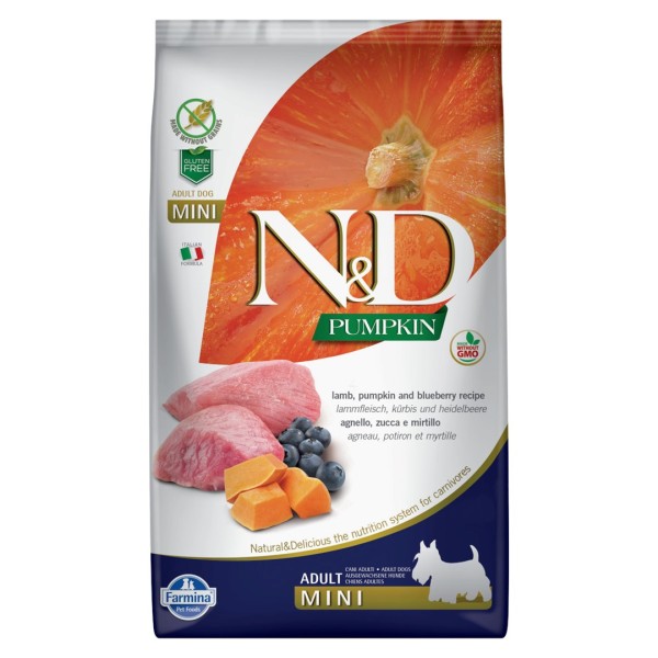 FARMINA N&D Pumpkin Lamb&Blueberry Mini Adult ...