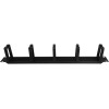 Alantec PK048 1U 19" cable organizer with brushed grommet, 5 plastic holders
