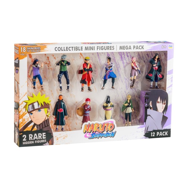 NARUTO SHIPPUDEN FIGURES -12 PACK DELUXE ...