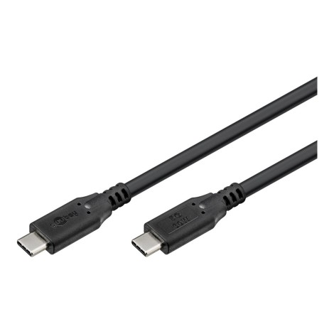 Goobay USB-C™ Cable, USB 3.2, 60 W, 5 Gbit/s, Power Delivery, 1 m, Black | Goobay