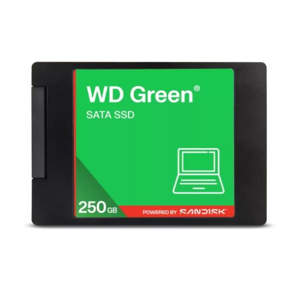 SSD|WESTERN DIGITAL|Green|250GB|3D NAND|Read speed 545 MBytes/sec|2, ...