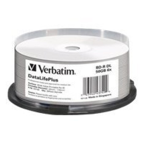 VERBATIM BluRay BD-R DL 50GB 25pc