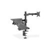 Digitus | Desk Mount | DA-90436 | Tilt, swivel, height adjustment, rotate | Maximum weight (capacity) 9 kg | Black