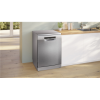 Dishwasher | SMS4HVI00E | Free standing | Width 60 cm | Number of place settings 14 | Number of programs 6 | Energy efficiency class D | Display | AquaStop function | Silver inox