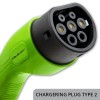 Qoltec Mobile EV Car Charger Adjustable 2in1 Type2 | 11kW | CEE 5 PIN | Wi-fi| LCD | 3 phases | Portable | Wallbox | 5m