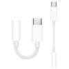 Cablexpert USB type-C plug to stereo 3.5 mm audio adapter cable, White | A-CM-3.5F-01