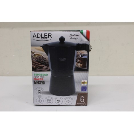 SALE OUT. Adler AD 4421 Espresso coffee maker, 320ml, Black | Adler | Espresso Coffee Maker | AD 4421 | Black | DAMAGED PACKAGING