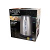 Adler AD 1273 electric kettle 1 L 1200 W Black, Hazelnut, Stainless steel