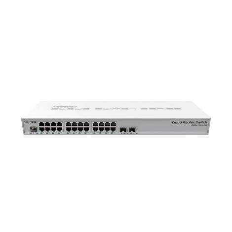 Switch|MIKROTIK|24x10Base-T / 100Base-TX / 1000Base-T|2xSFP+|CRS326-24G-2S+RM