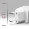 AXAGON ACU-DPQ65W GaN Wall charger 65W, 3x port (USB-A + dual USB-C), PD3.0/PPS/QC4+/Apple