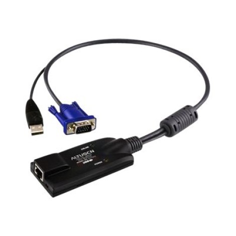 Aten | USB VGA KVM Adapter | 1 x RJ-45 Female, 1 x USB Male, 1 x HDB-15 Male