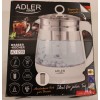 SALE OUT. Adler AD 1299 Kettle with Temperature Control and Tea Infuser, Electric, Power 2200W, Capacity 1.5 L, White | Adler | Kettle | AD 1299 | Electric | 2200 W | 1.5 L | Glass/Stainless steel | 360° rotational base | White | DAMAGED PACKAGING