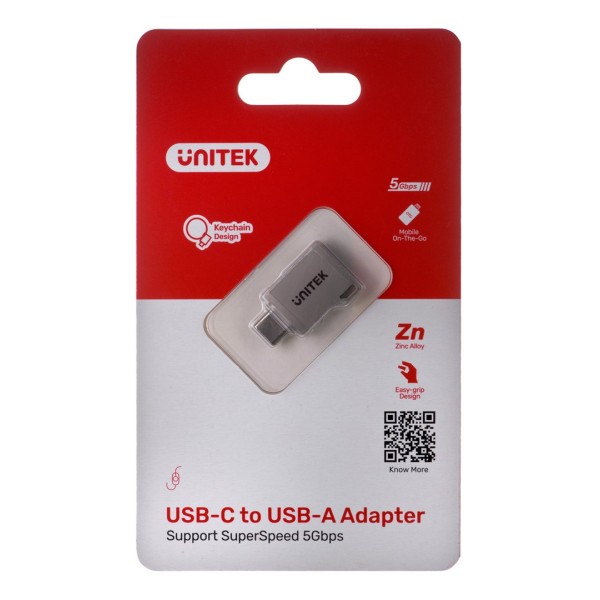 UNITEK ADAPTER USB-C-USB-A 3.1 GEN1, M/F, ...