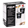 Stoneline | Salt and pepper mill set | 21653 | Mill | Housing material Glass/Stainless steel/Ceramic/PS | The high-quality ceramic grinder is continuously variable and can be adjusted to various grinding degrees. Spices can be ground anywhere between powd