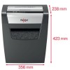 Rexel Momentum X410 paper shredder Particle-cut shredding Black, Grey