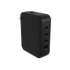 Hyper HyperJuice 145W USB-C GaN Travel Charger with 4 Ports - Black