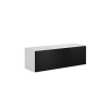 Cama full storage cabinet ROCO RO1 112/37/39 white/white/black