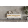 Cama INSERTO 3D TV cabinet 143.5x40x61.5 cashmere + LED