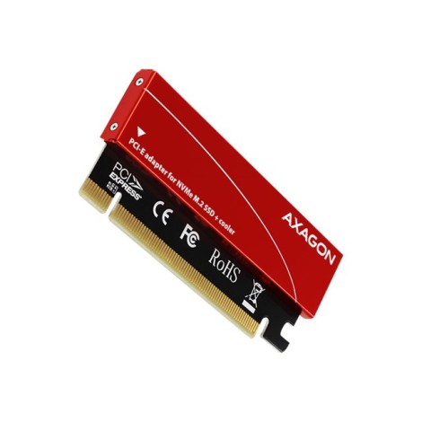 AXAGON PCI-Express x16 internal adapter to connect an NVMe M.2 SSD to a desktop | PCEM2-S