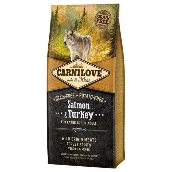 CARNILOVE Salmon&Turkey Adult Large breed dry ...