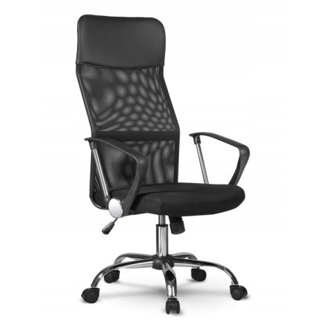 Topeshop KRZESŁO NEMO CZARNE office/computer chair Padded seat Mesh backrest