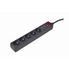 Surge Protector SPG5-C-5/ 1.5 m/ 5 Sockets/ Black