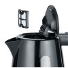 Severin WK 3410 electric kettle 1 L 2200 W Black
