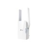 TP-LINK | Extender | RE505X | 802.11ax | 2.4GHz/5GHz | 300+1200 Mbit/s | 10/100/1000 Mbit/s | Ethernet LAN (RJ-45) ports 1 | MU-MiMO No | no PoE | Antenna type 2xExternal