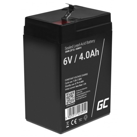 Green Cell AGM15 UPS battery Sealed Lead Acid (VRLA) 6 V 4 Ah