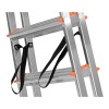 Krause Dopplo double-sided step ladder silver