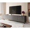 RTV cabinet ABETO 200x42x52 graphite/gloss