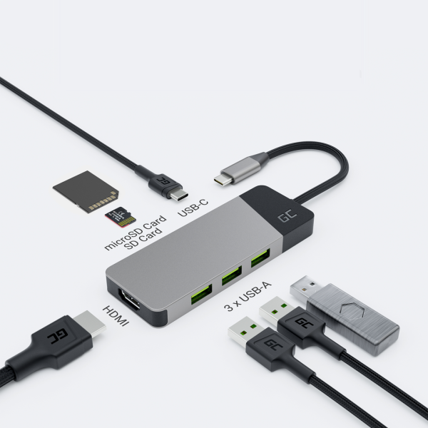 GREEN CELL HUB USB-C ADAPTER GC ...