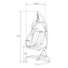 Hanging garden chair FORLI