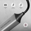 AXAGON ADE-TXCA USB-C + USB-A 3.2 Gen 1 - Gigabit Ethernet adapter, Asix AX88179