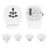 Gembird TPA-1A2C20-02-W Universal travel power adapter, 20 W, white | Gembird