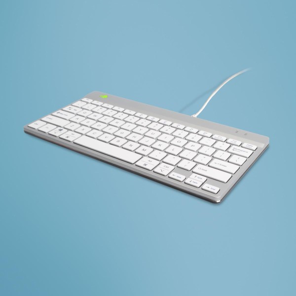 KEYBOARD COMPACT BREAK ENG/WHITE RGOCOUSWDWH R-GO ...